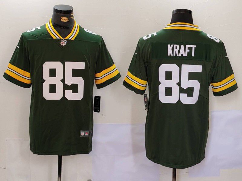 Men Green Bay Packers #85 Kraft Green 2024 Nike Vapor Limited NFL Jersey